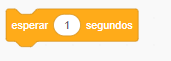 Bloques de programación naranja para tiempo de espera